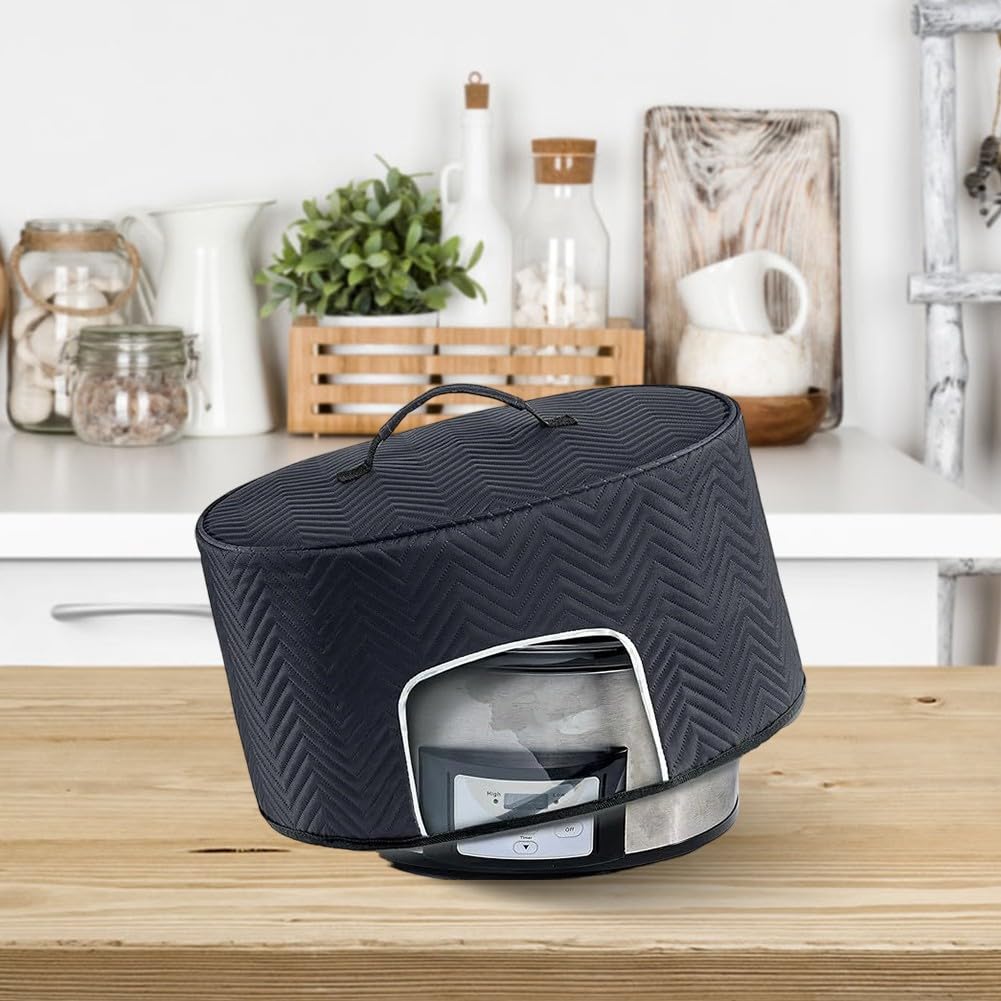 Housse de protection ovale pour mijoteuse, 6 à 8 litres, avec poche de rangement, couvercle de protection pour appareil électroménager