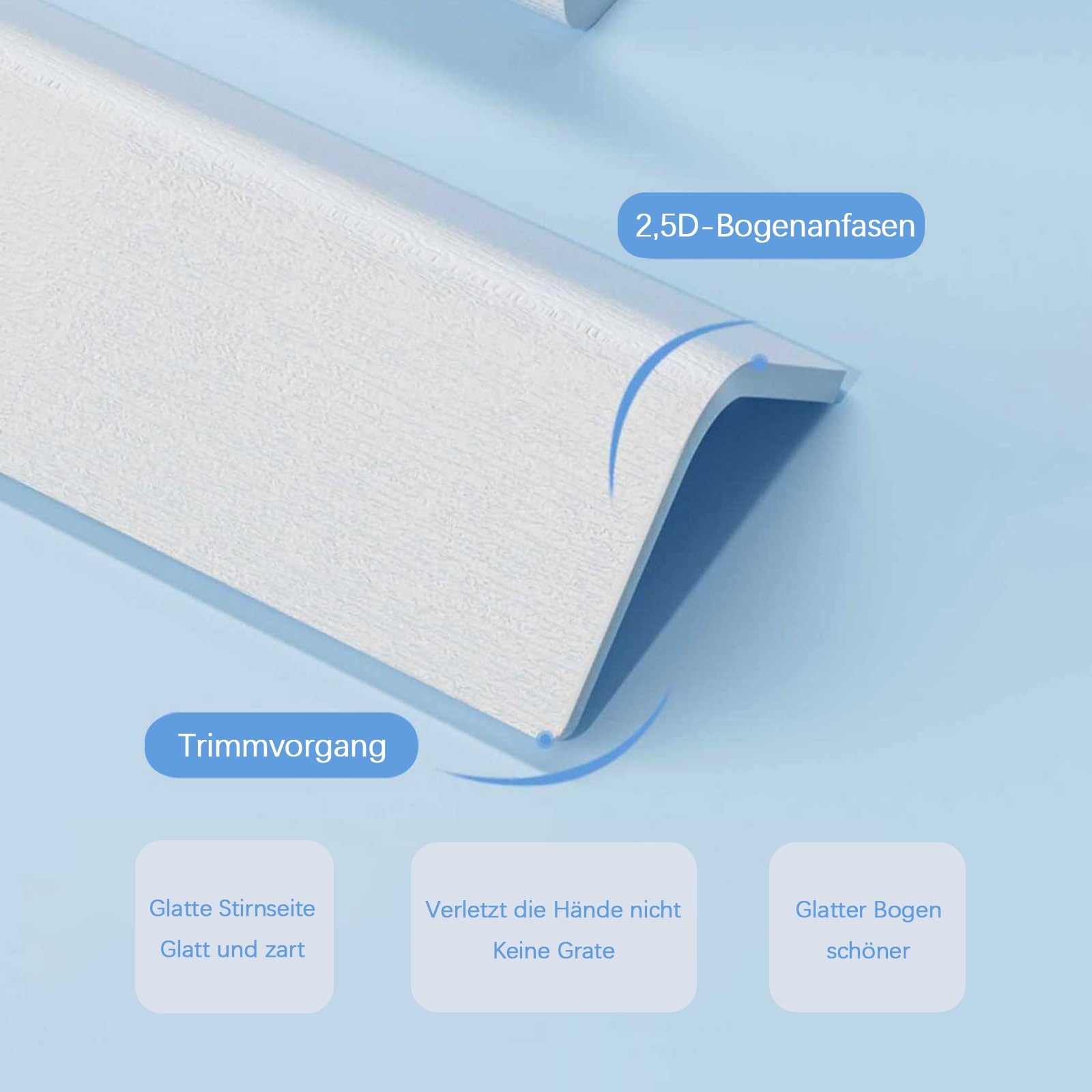 3 Piezas De Protector De Esquinas, Protección De Bordes De Pared, Cojín Protector Adhesivo Para Oficina Y Casa, 39,4/47,2/59,1 Pulgadas, Protección De Esquinas De Mobiliario, Antigolpes(Beige,