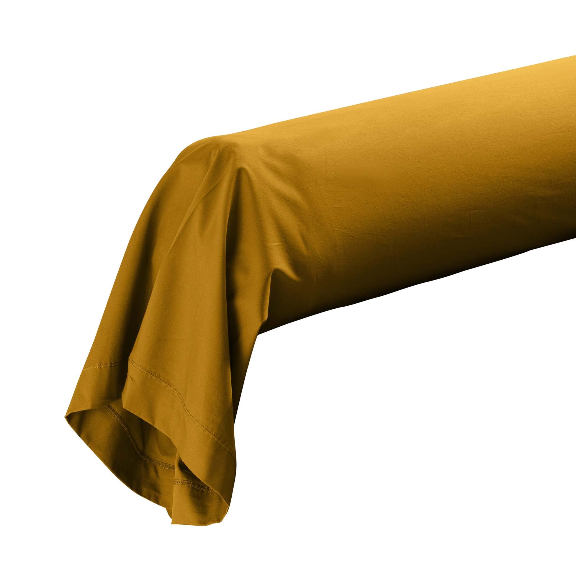 douceur d'intérieur, Percale Curry Cotton Percale Bolster Pillow Case Cushion Cover 85x185cm