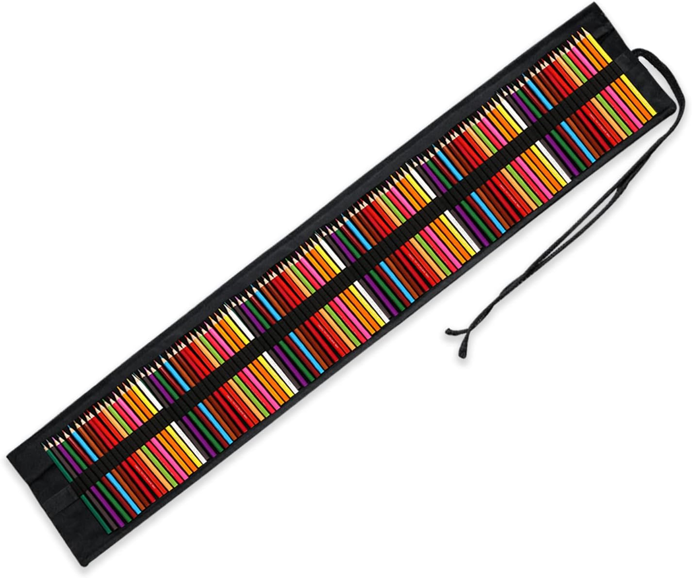 Kaariss Canvas Pencil Wrap, Travel Drawing Coloring Pencil Roll Organizer for