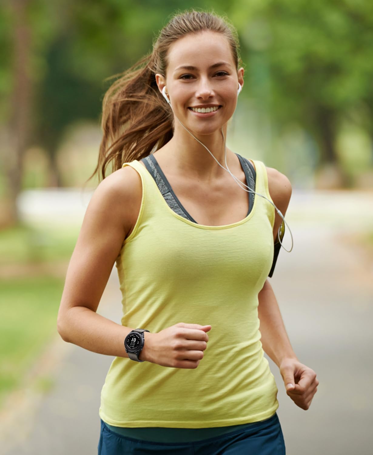 NotoCity Fenix 7X Pro/6X Pro Band for Fenix 6X Strap Fenix 7X Band 26mm Width Fenix 5X Plus Wristband for Descent Mk2i/tactix Delta/tactix 7 Pro/tactix 7 AMOLED Soft Silicone Watch(Brown Dark-Gray) - Image 6