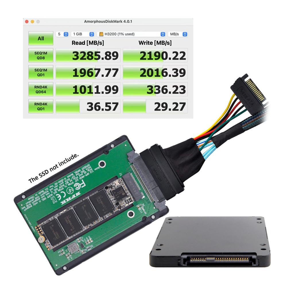 xiwai U.2 U2 SFF-8639 auf Slimline SFF-8654 4i NVME PCIe SSD Kabel für Mainboard SSD 750 p3600 p3700 M.2