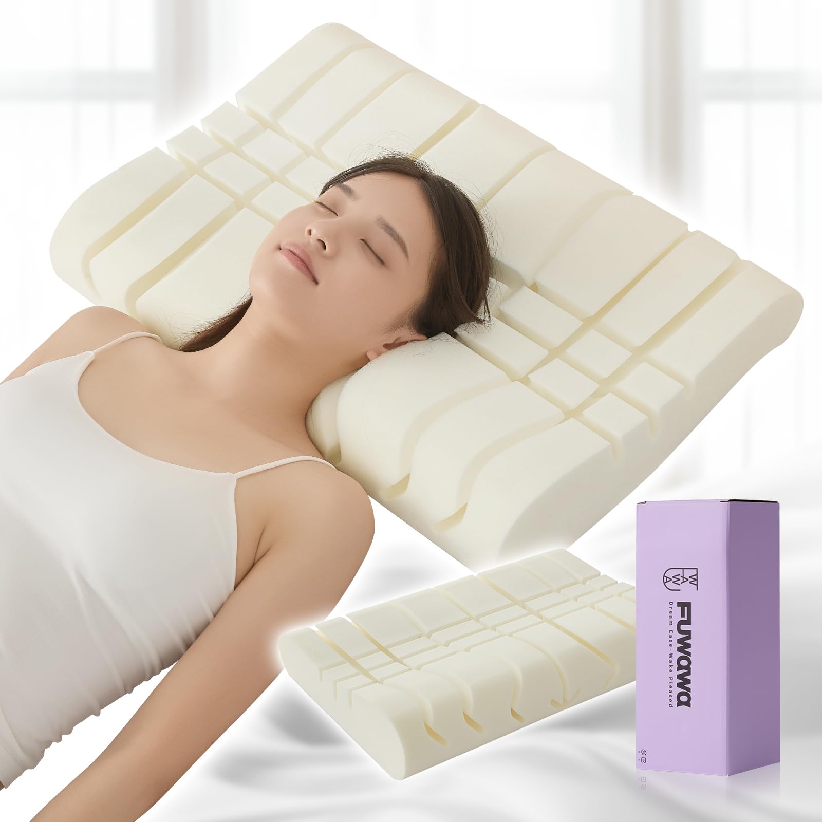 Amazon｜fuwawa 枕 首が痛くならない 低反発 高め 低め まくら【特許