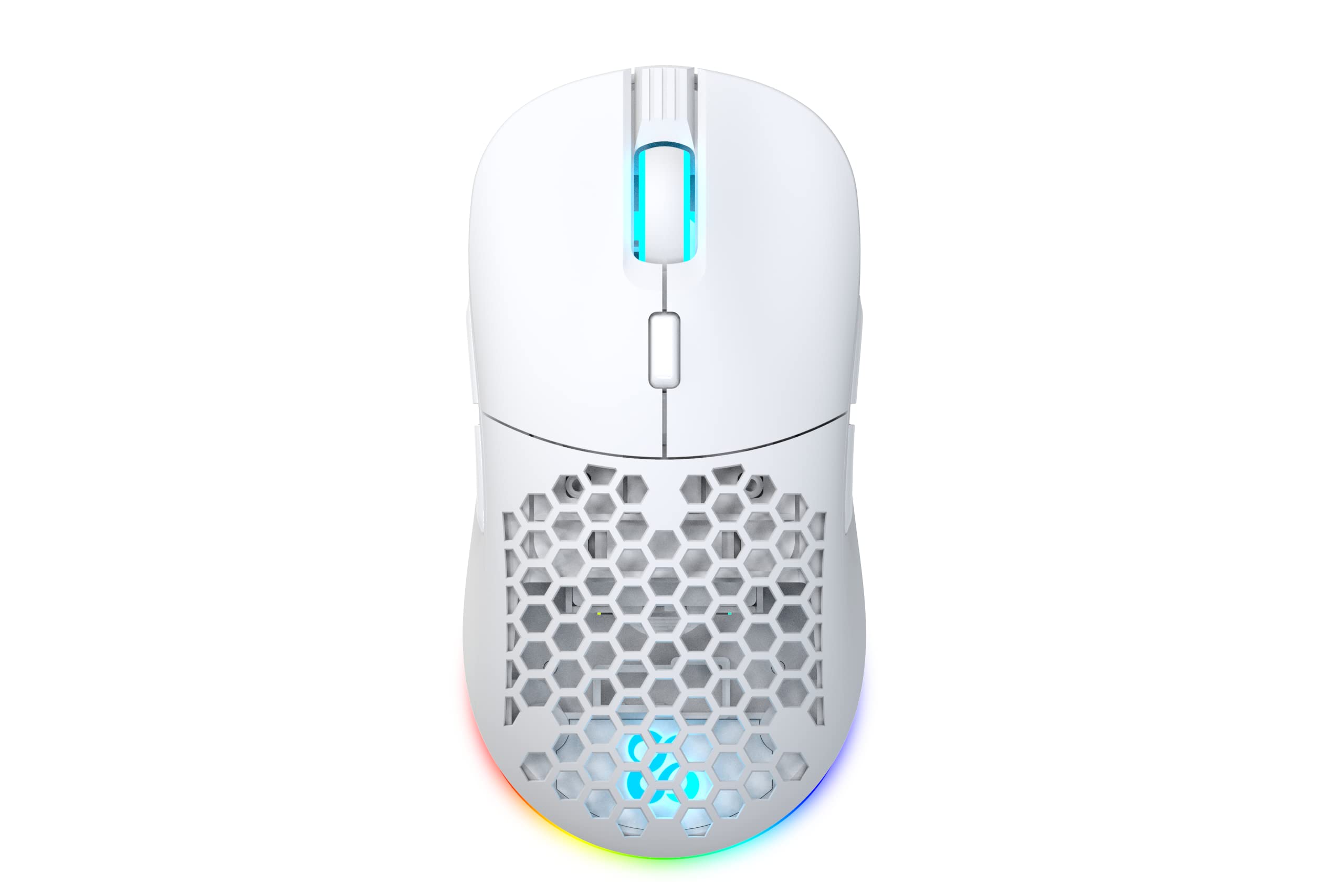 NEWSKILL Arakne Elite Ivory Profesjonalna mysz do gier RGB Bezprzewodowa 16 000 dpi z Oburęczną konstrukcją