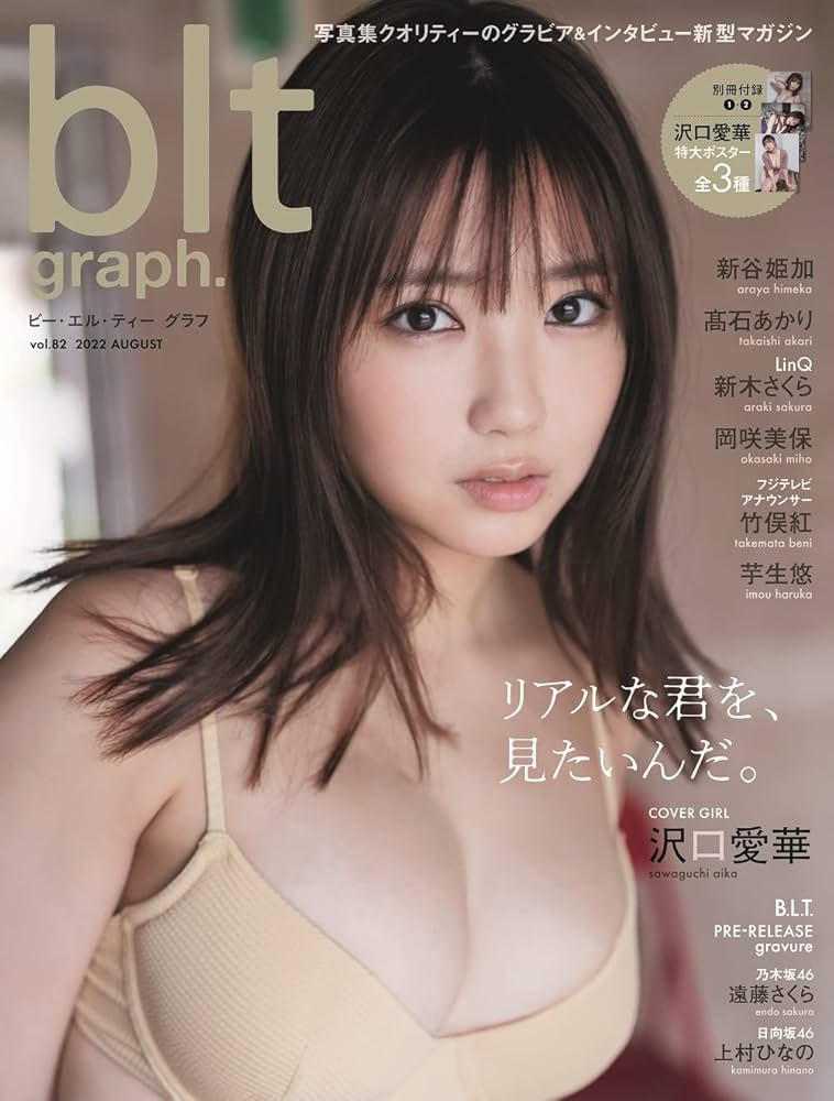 BLT沢口愛華直筆サイン入りパネル1つ Yahoo!オークション - 沢口愛華 B.L.T. サイン入 特大 写真