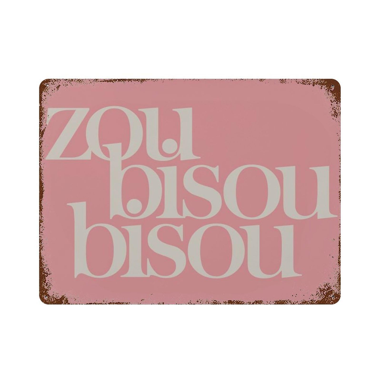 xiaoxiaoshen Zou Bisou Gillian Hills French Typography Mad Men Serge Gainsbourg Mid (2) Wall Decor Art Metal Tin Poster Modern Home Decor Art Home Bar Shop Decorations Vintage Sign 30x40cm