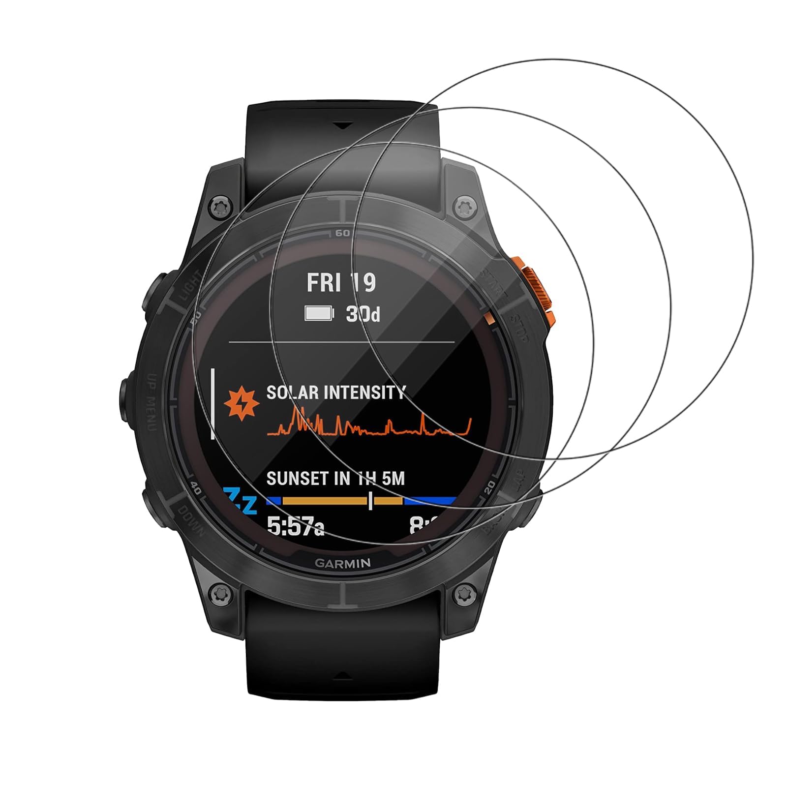 [3 Pack] Screen Protector for Garmin Epix Pro Gen 2 47mm/Fenix 7 Pro 47mm, Electro-Full Cover Protector Film Anti-scratch 9H Hardness Ultra-thin Tempered Glass Screen Guard, Clear