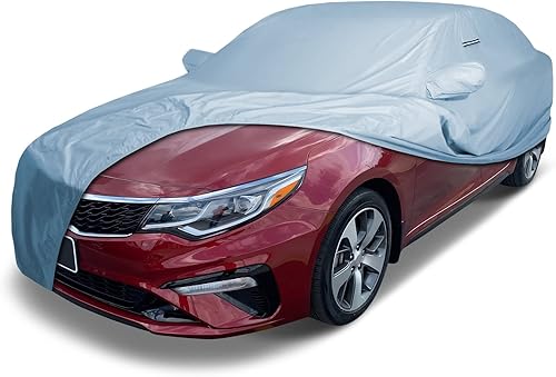 iCarCover Compatible con Kia Optima 2016-2020 - Funda completa para automóvil, impermeable, resistente a todo tipo de clima, personalizada para