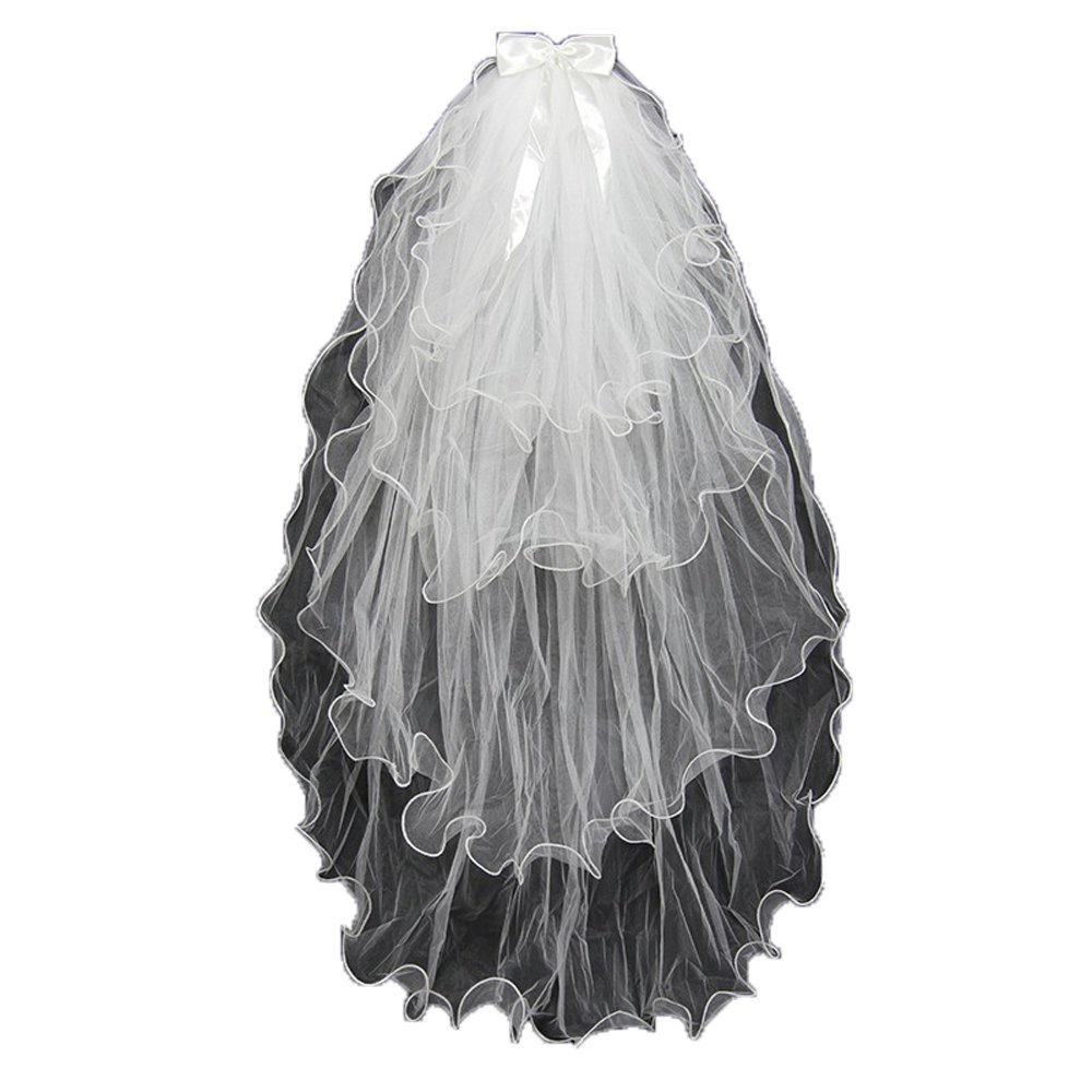 SoAyle 4 Layers Wedding Bridal With Comb Veils (white)