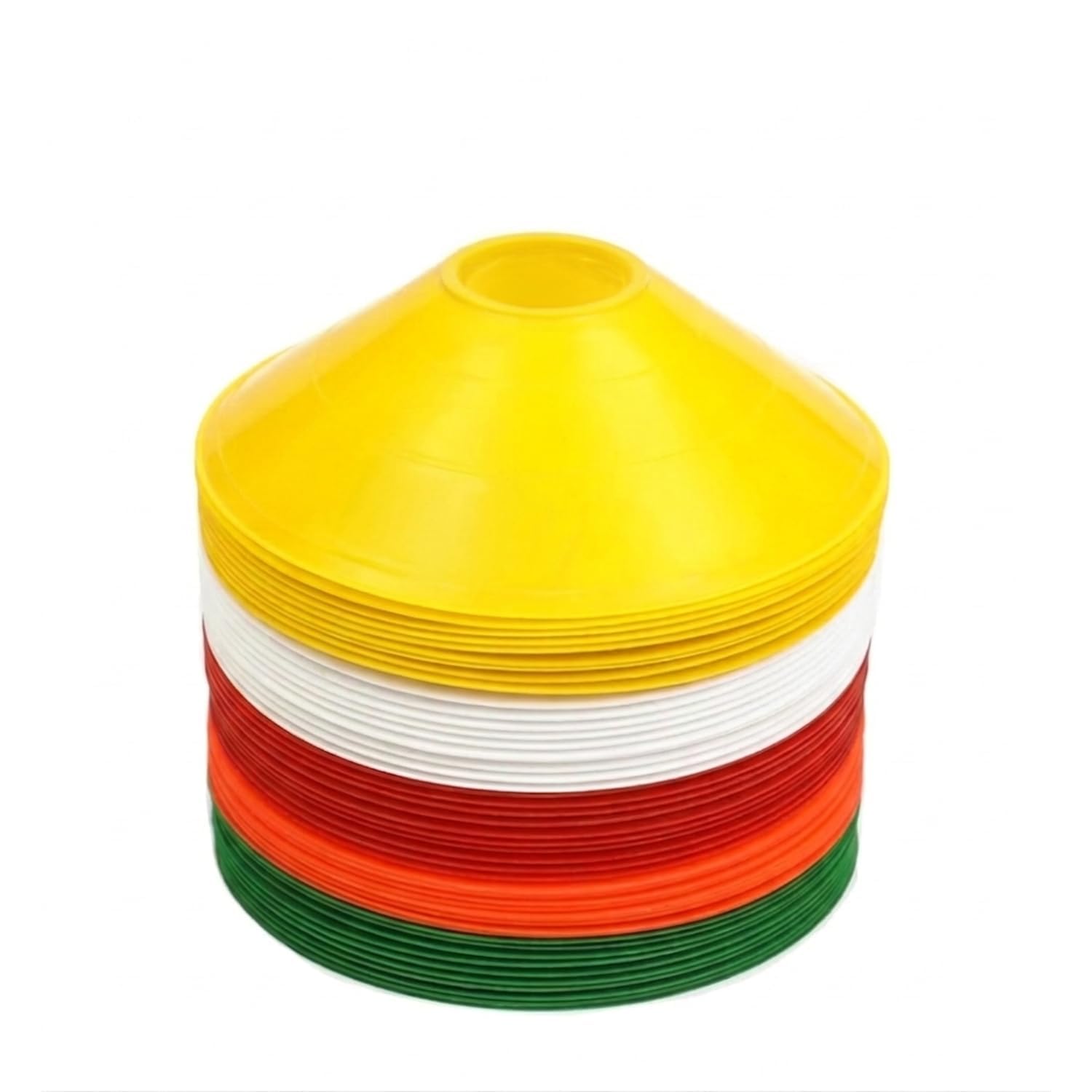Sport Training Disc Cones, Multicolour, Flexible Plastic, Stackable, Football Agility Marker Set, Field Sports, Kids Footwork Training, Practice Drills etc (Pack of 5)-picture-15