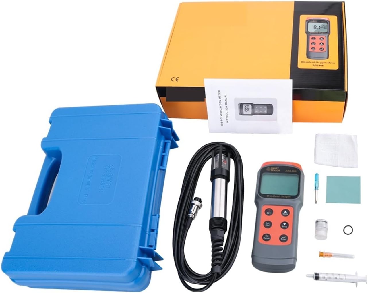 Digital Dissolved Oxygen Meter, Water Quality Tester DO Tester 0-30mg/L Measuring Range Oxygen Contents Detector