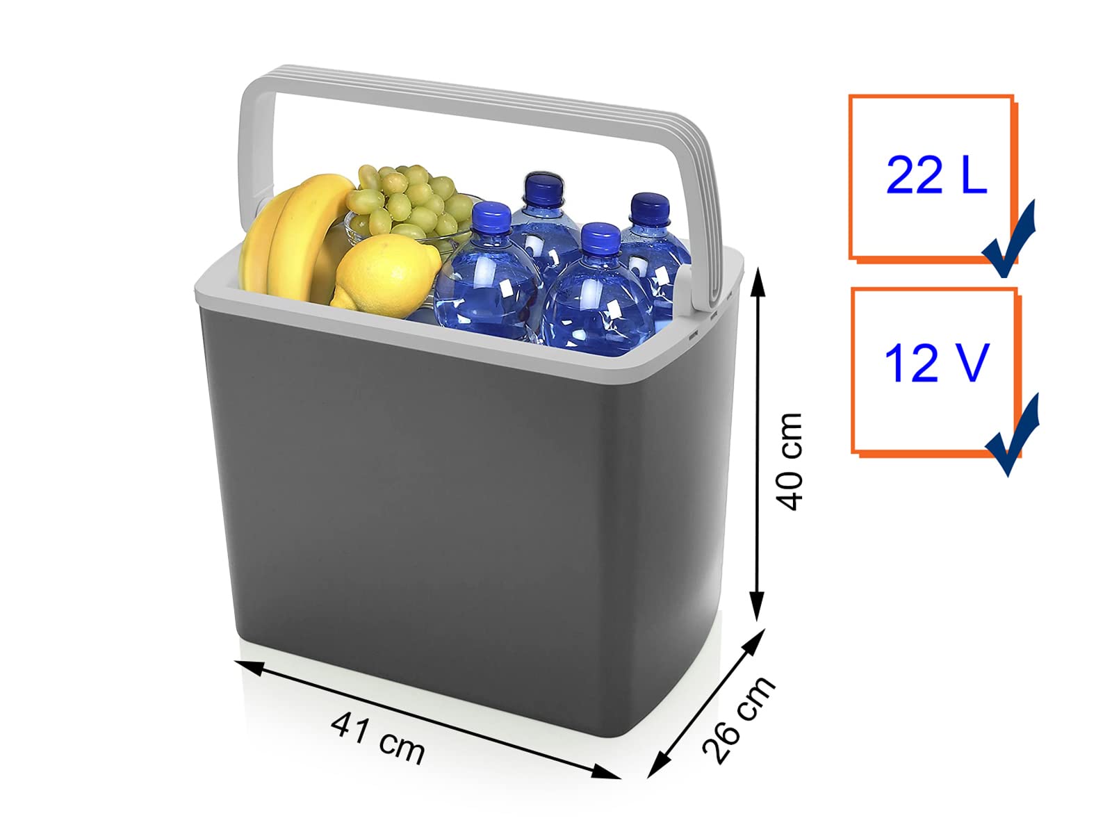 Tristar Lodówka – 22 litry, termoelektryczny system chłodzenia, wtyczka 12 V KB-7424