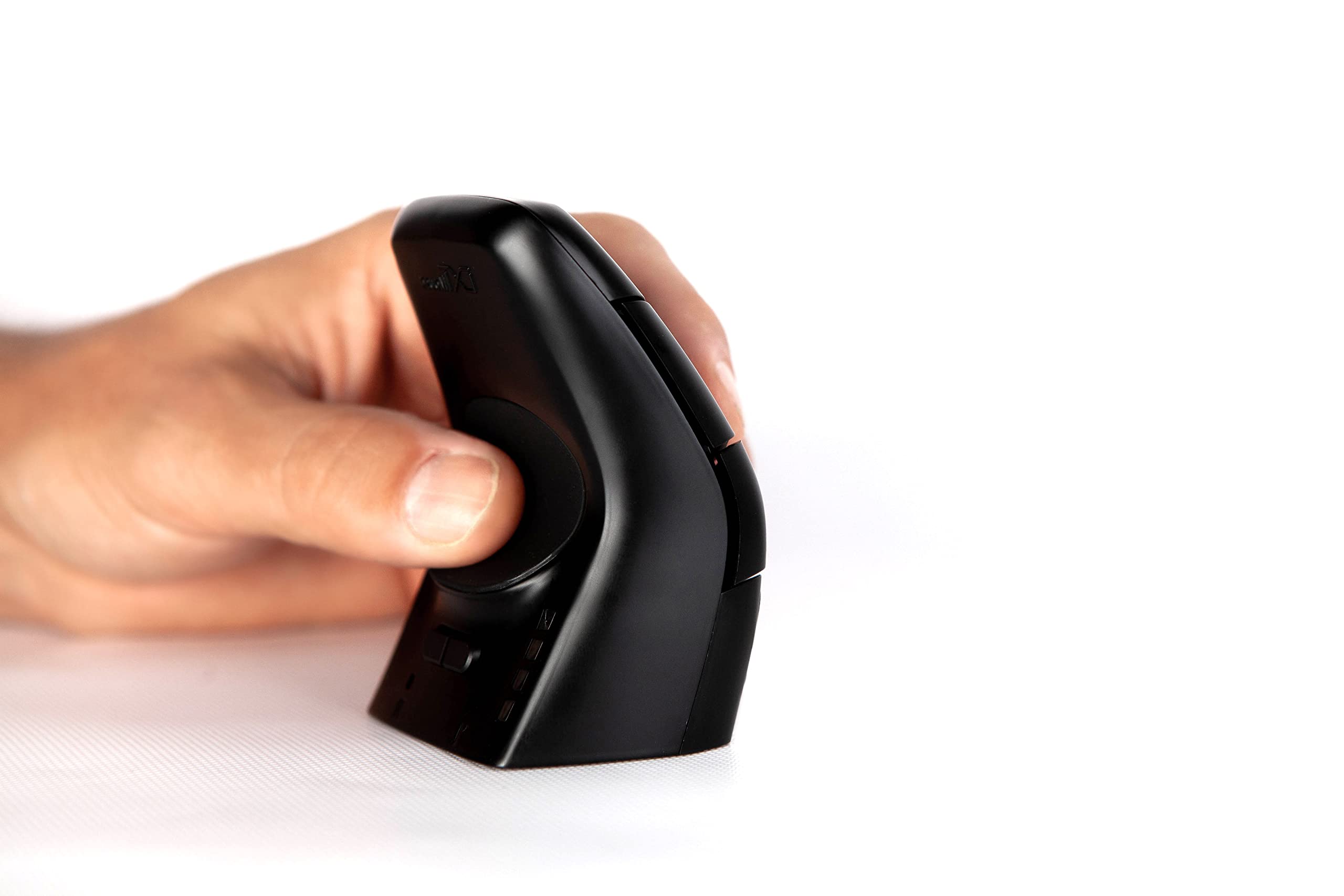 BakkerElkhuizen DXT03W - Ratón ambidiestro inalámbrico de precisión, diseño ergonómico, dongle USB-A