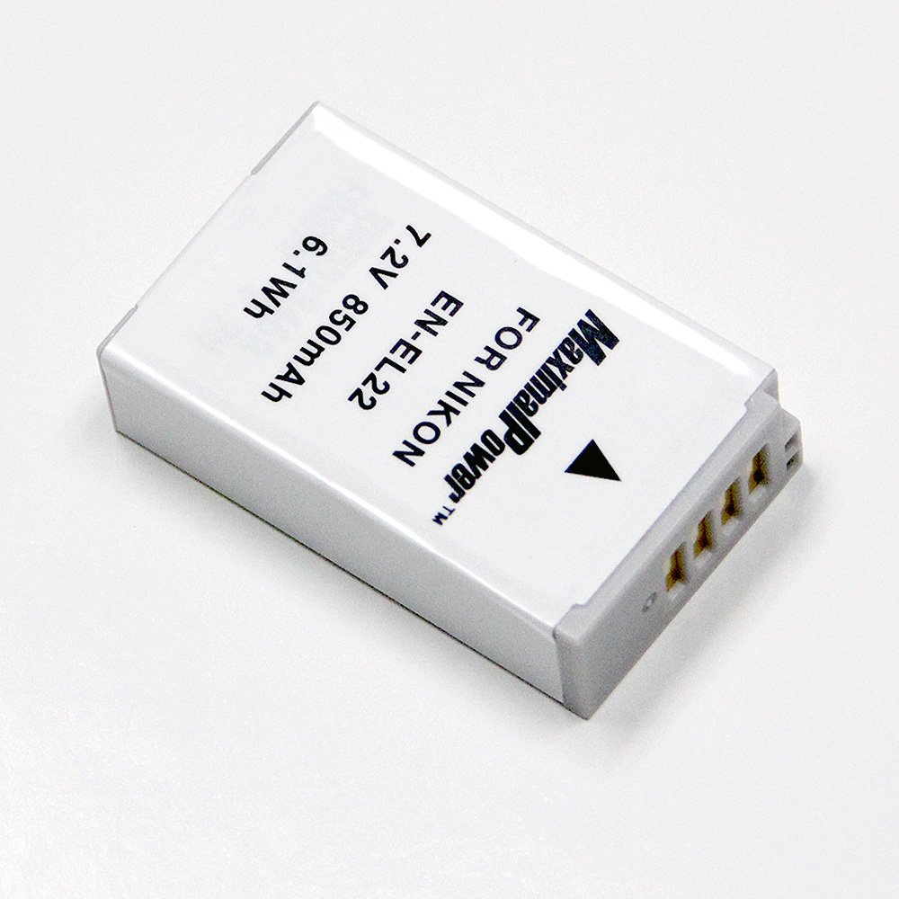 MaximalPower Replacement Battery for Nikon EN-EL22, for Nikon 1 J4, Nikon 1 S2 Camera, 850mAh,7.2V