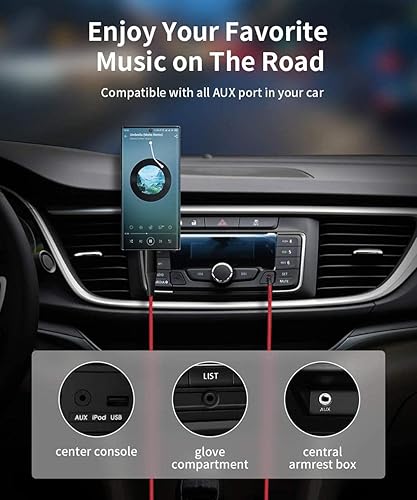 Miniatura 5 de Cable auxiliar USB-C a cable de audio de 0.138 pulgadas (0.138 in), adaptador auxiliar estéreo de coche, cable de altavoz compatible con Motorola