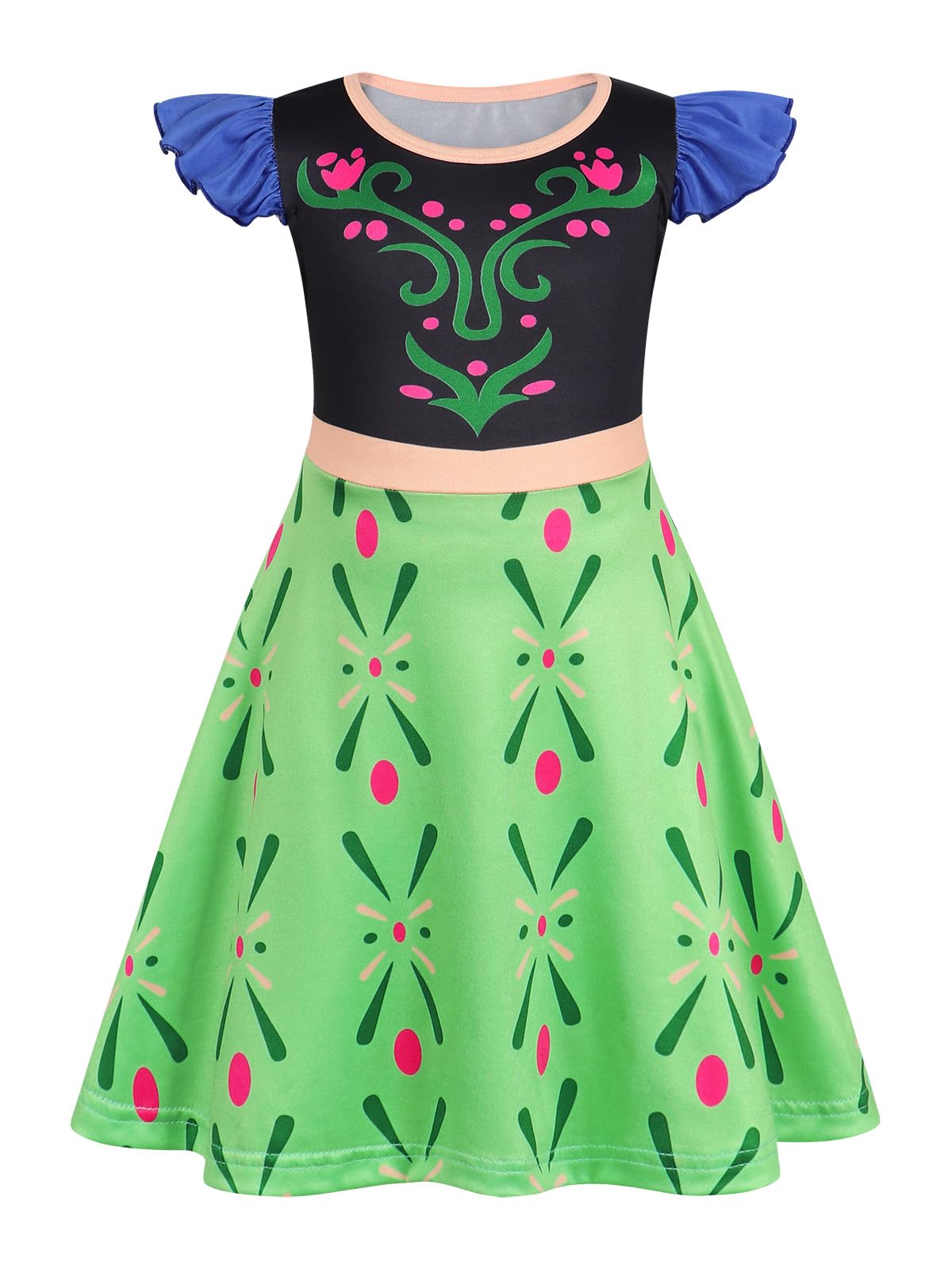 AmzBarley Princess Costume for Girls Halloween Outfit Kids Dress Up Clothes Age 1-10 Years Birthday Party Gifts — view 26
