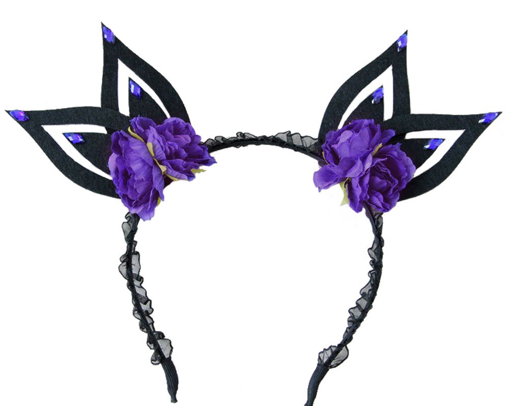 Aiklin Women's Halloween Rabbit Ears Headband