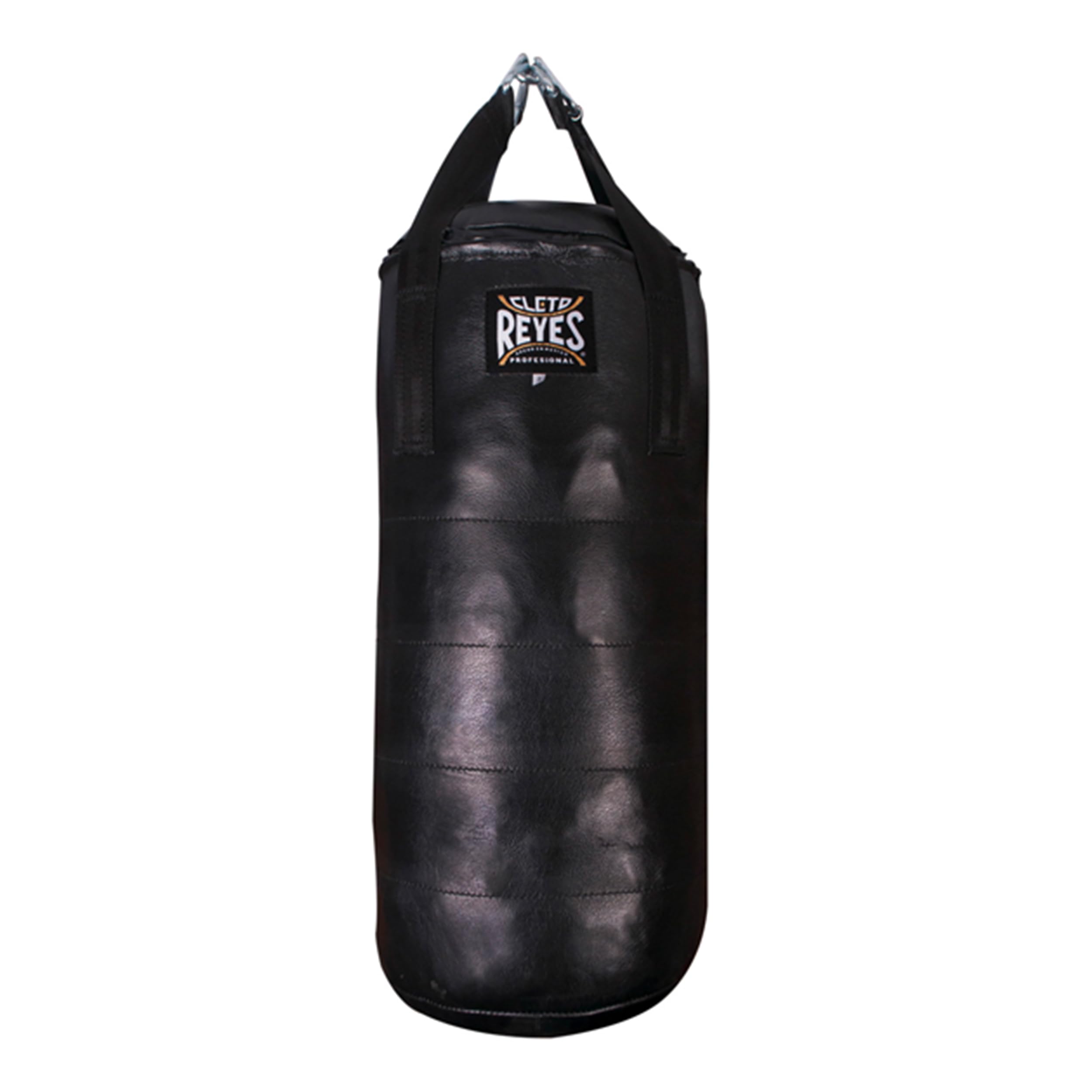 CLETO REYES Heavy Punching Bag for Adults Boxing Training Equipment, MMA, Kickboxing, Muay Thai, Leather, Small, Black, Unfilled