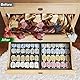 Homsorout Unterwäsche Organizer Socken Organizer - Schublade Organizer Faltbare 24 Zellen Ordnungssystem Kleiderschrank Schrank Organizer, Aufbewahrungsboxen, Socken, Krawatten, BHs, 4 Stück, Grau