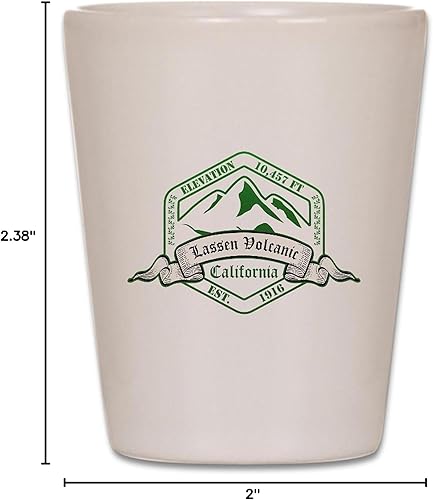 Miniatura 5 de CafePress Lassen Volcanic National Park, California Shot Gla Shot Glass, Unique and Funny Shot Glass