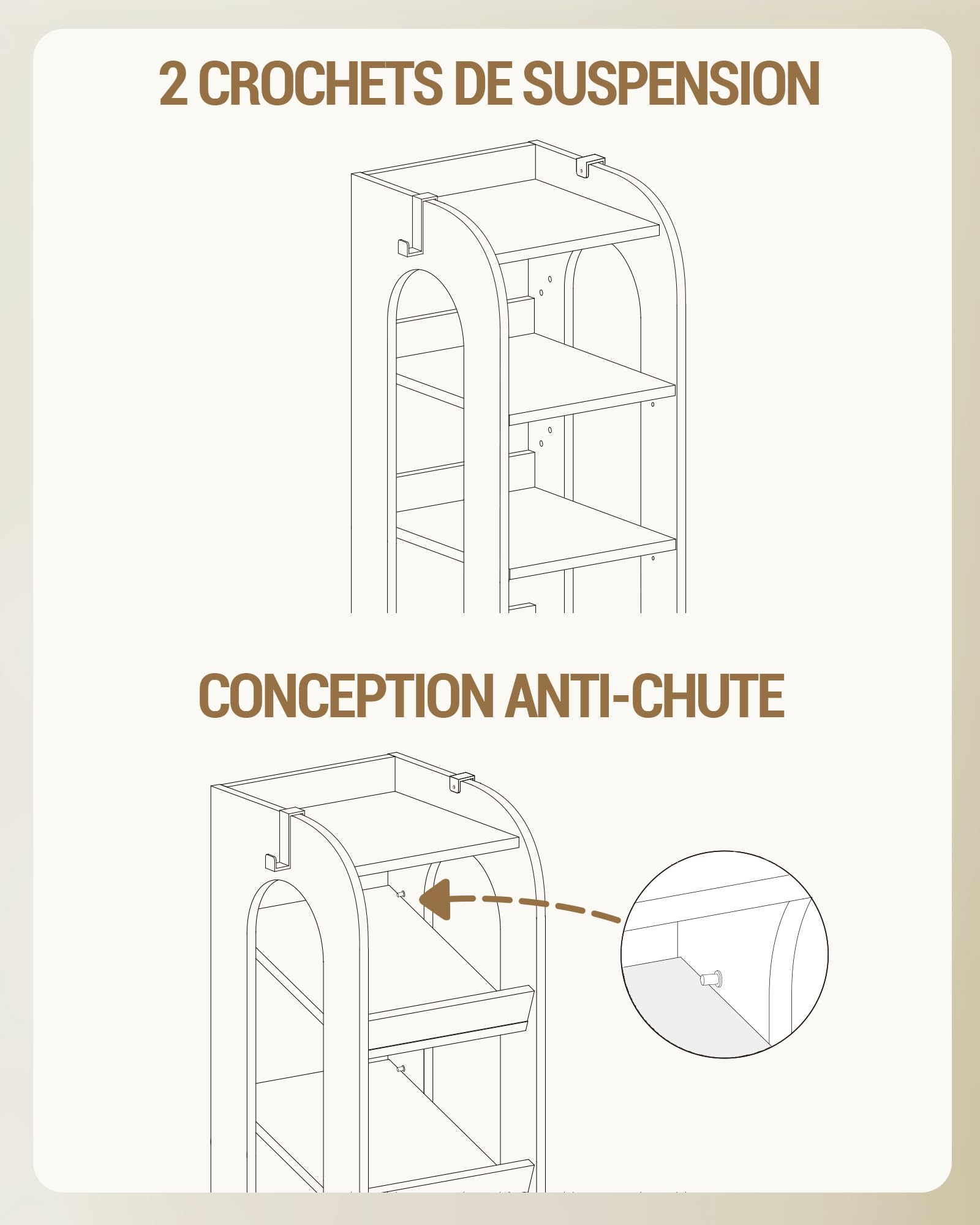Hzuaneri Scarpiera Verticale, Scarpiera Stretta a 11 Livelli, Scaffale Portascarpe, con Ganci, 29 × 25 ×186 cm, Organizzatore di Scarpe in Legno per Ingresso, Soggiorno, Bianco SR12403X