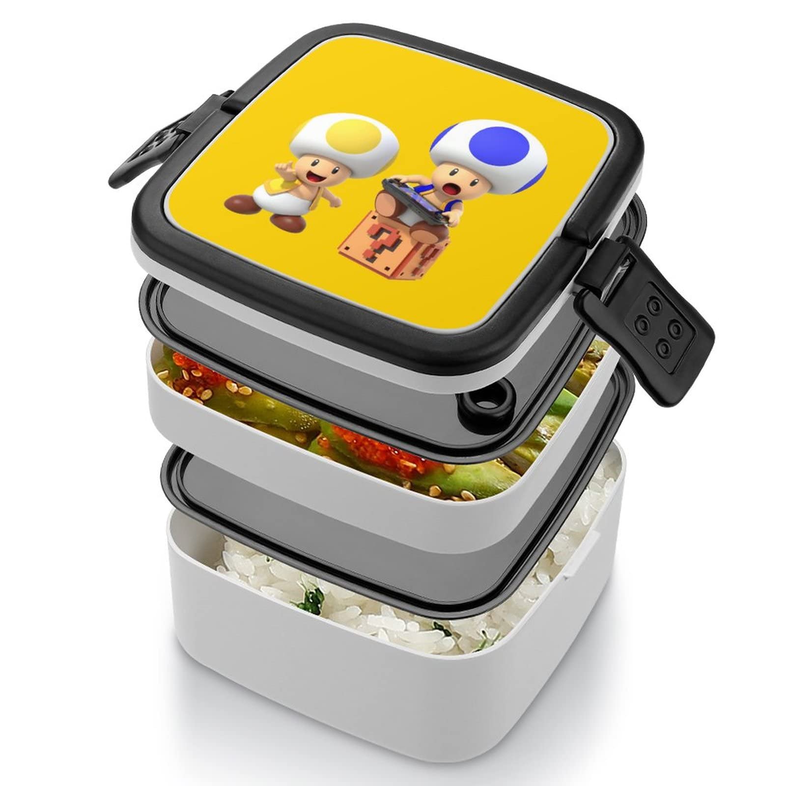 スーパーマリオ 弁当箱 Amazon | スーパーマリオ 弁当箱 ランチボックス 二段 抗菌 お弁当箱