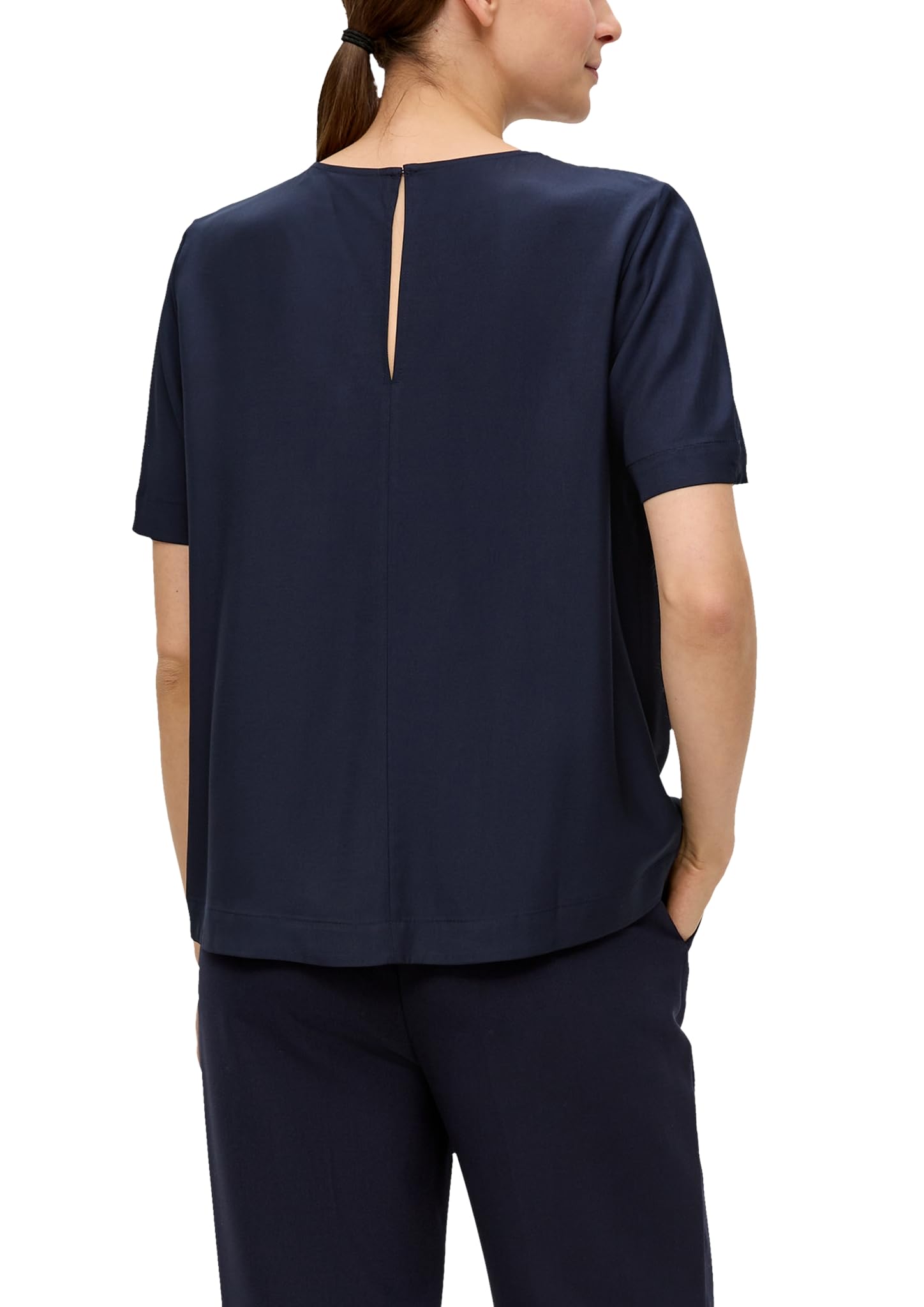 s.Oliver Black Label Damen 2142726 Bluse Kurzarm (1er Pack)