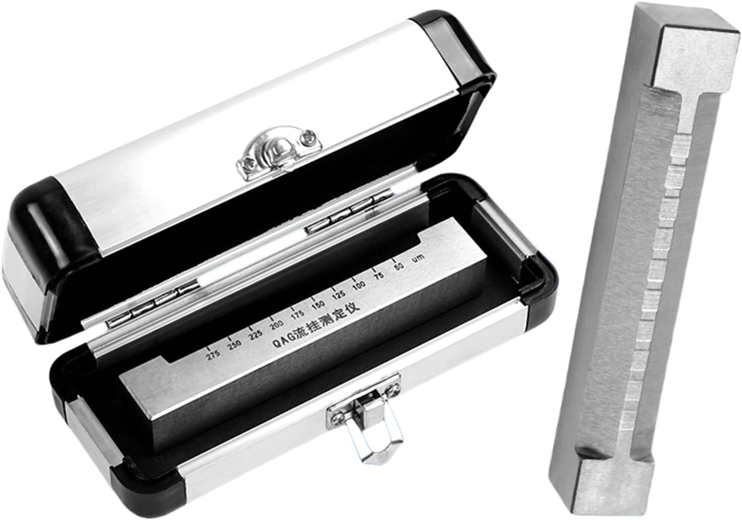 Stainless Steel Paint Leveling Tester, Paint Coating Sag Meter Sagging Paint Scraper, 6mm Wet Film Width; 1.5mm Film Spacing, for Lab Paint Coating Flow Test