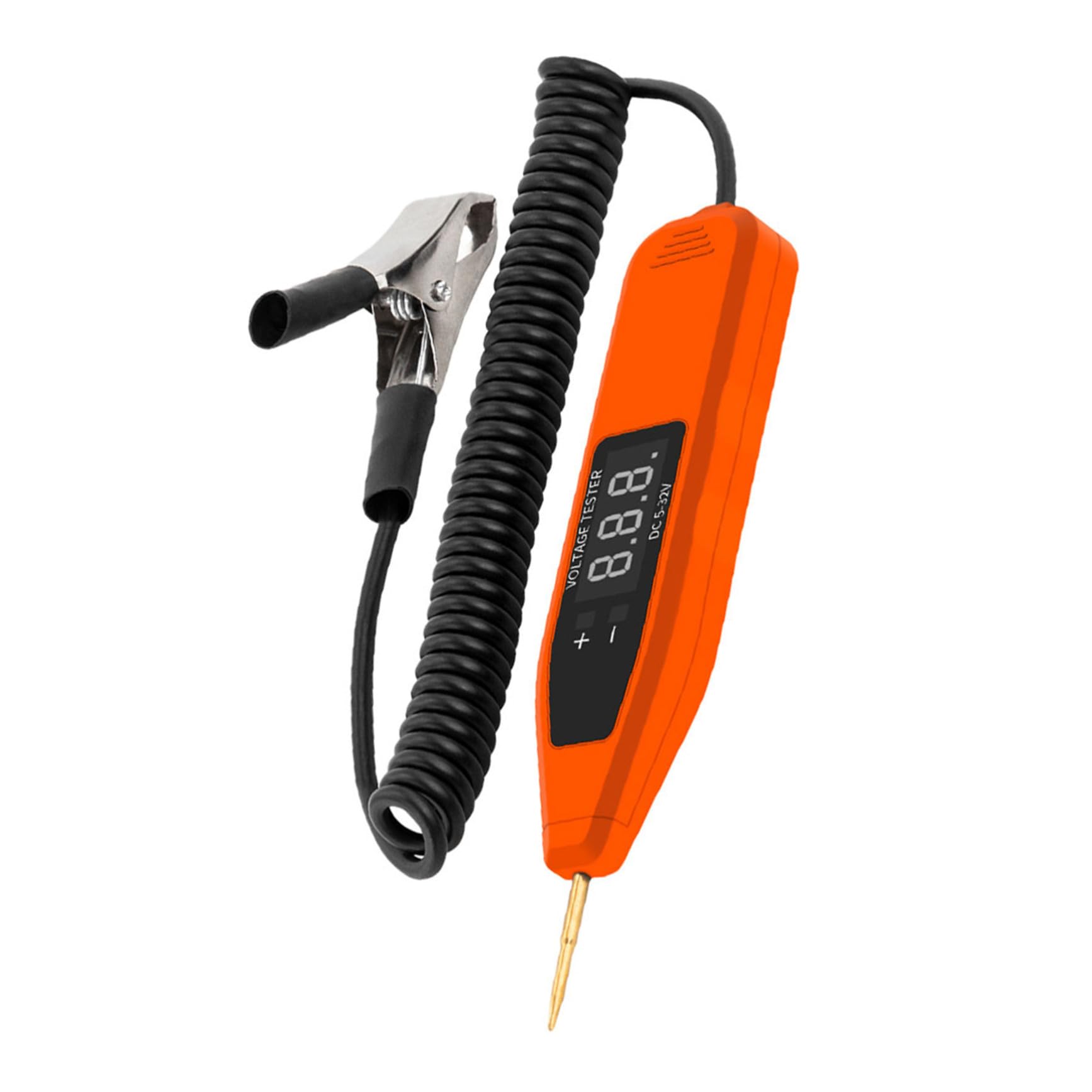 Anneome Comprobador de Circuitos Automotriz Digital 5-32v Luz de Prueba, Compacto y Fiable, Herramienta Eléctrica Pantalla para Medir Voltaje en Fusibles