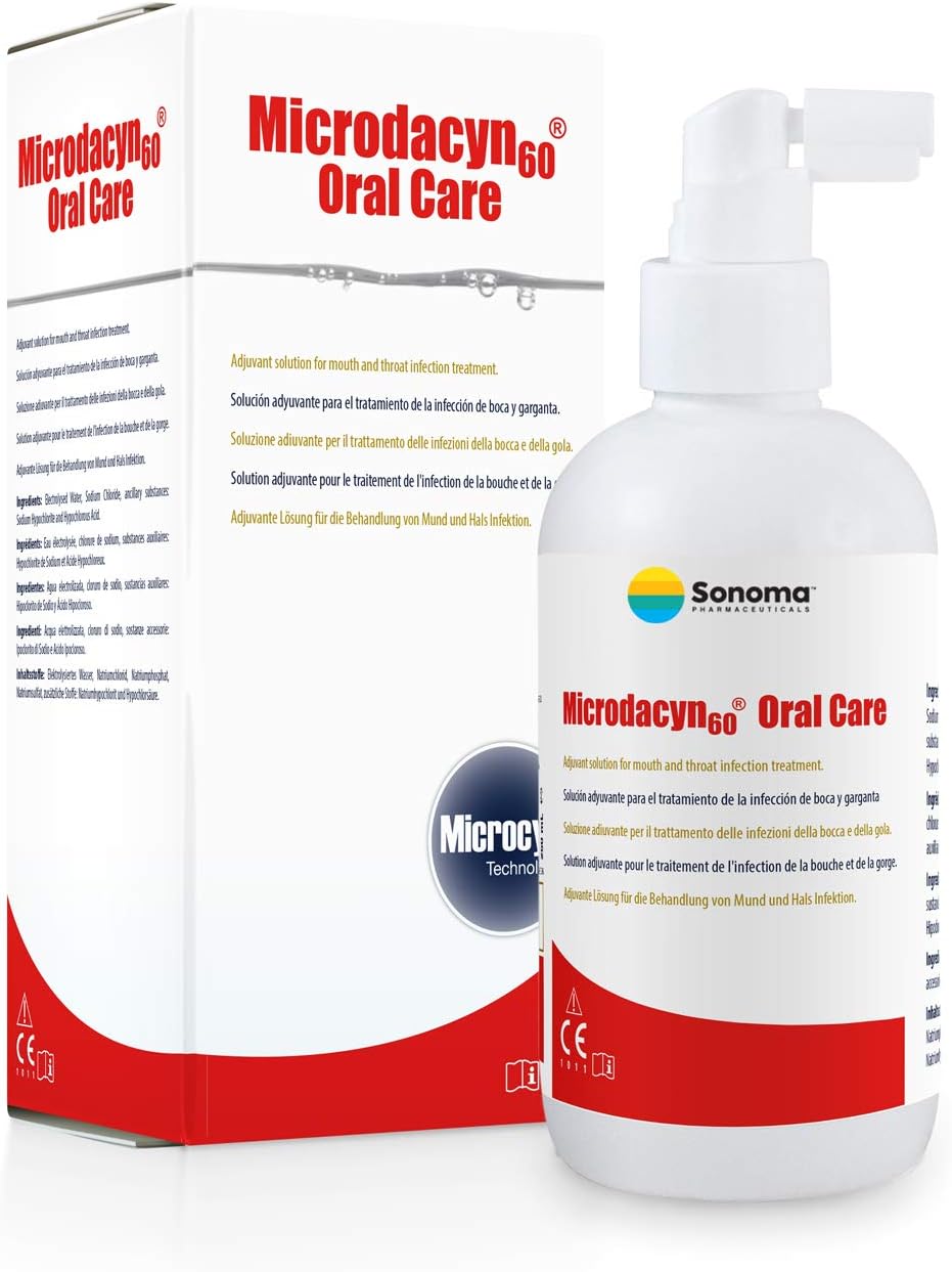 Microdacyn60 - Oral Care - 250ml - Sore Throat Spray - Reduces Pain and Inflammation