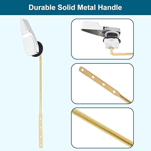 Miniatura 4 de Hygie Rinse Kit universal de repuesto para manija de inodoro compatible con American StandardMansfieldGerber WC, palanca de descarga de tanque de