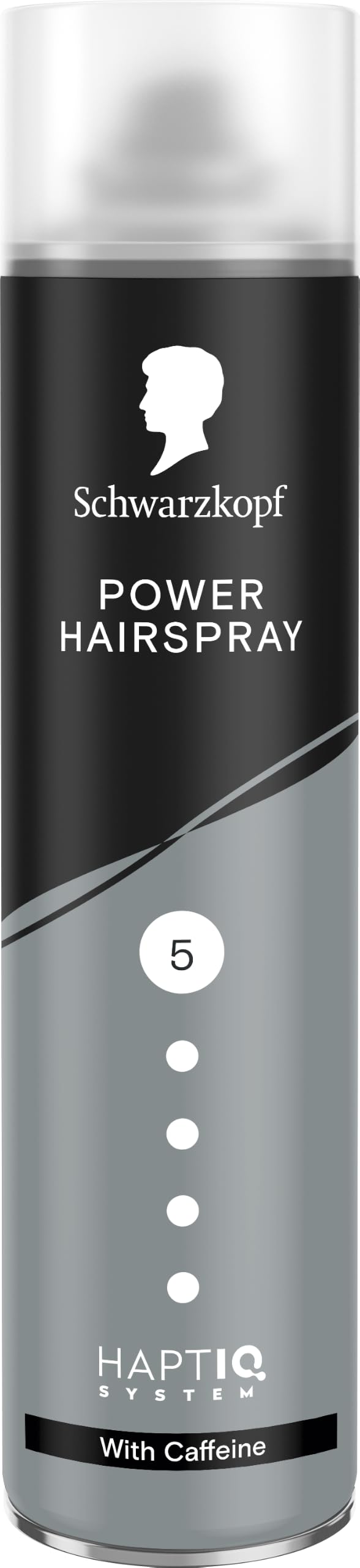 Schwarzkopf Hairspray Power Caffeine 400ml, Hold Level 5 Hair Styling, Hairspray for All Hair Types, Up to 72h Power Hold, Vegan Formula*