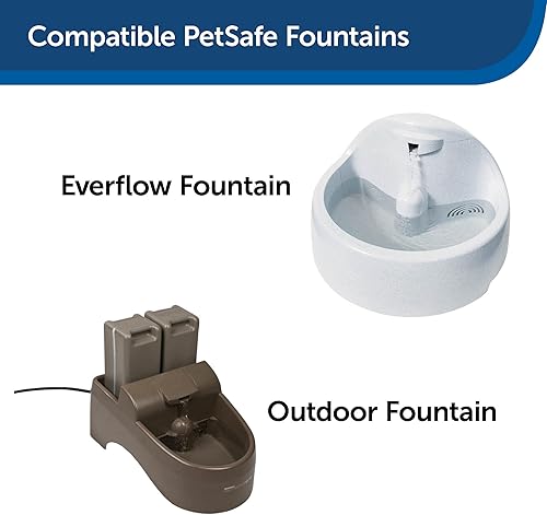 Miniatura 2 de PetSafe Drinkwell - Kit de filtro de repuesto para las fuentes de agua Everflow y para perros y gatos el kit contiene 3 filtros de carbono de doble