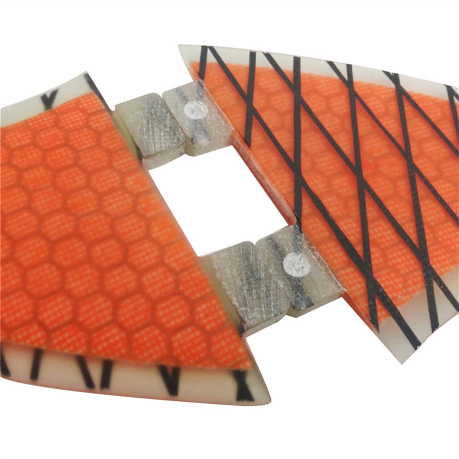 Aleta de tabla de surf G5 Fibra de carbono naranja Cola de tabla de surf Troudón Tabla de suspensión FIN FIN Honeycomb Fin,Alta velocidad