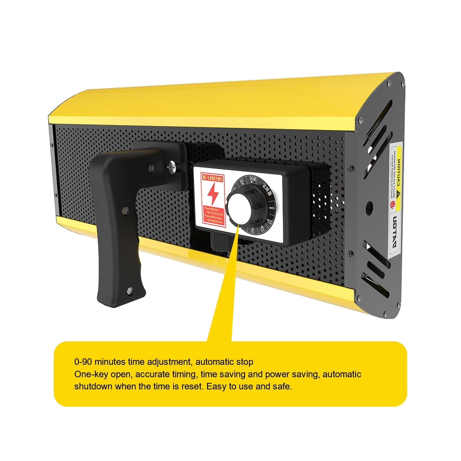Lampa Utwardzająca, Lampa Na Podczerwień Do Utwardzania Lakieru 2000W Krótkofalowa Grzewcza Kabina Lakiernicza Światło Suszące Farbę Naprawy Karoserii Samochodu(DT-SC-001-Y)