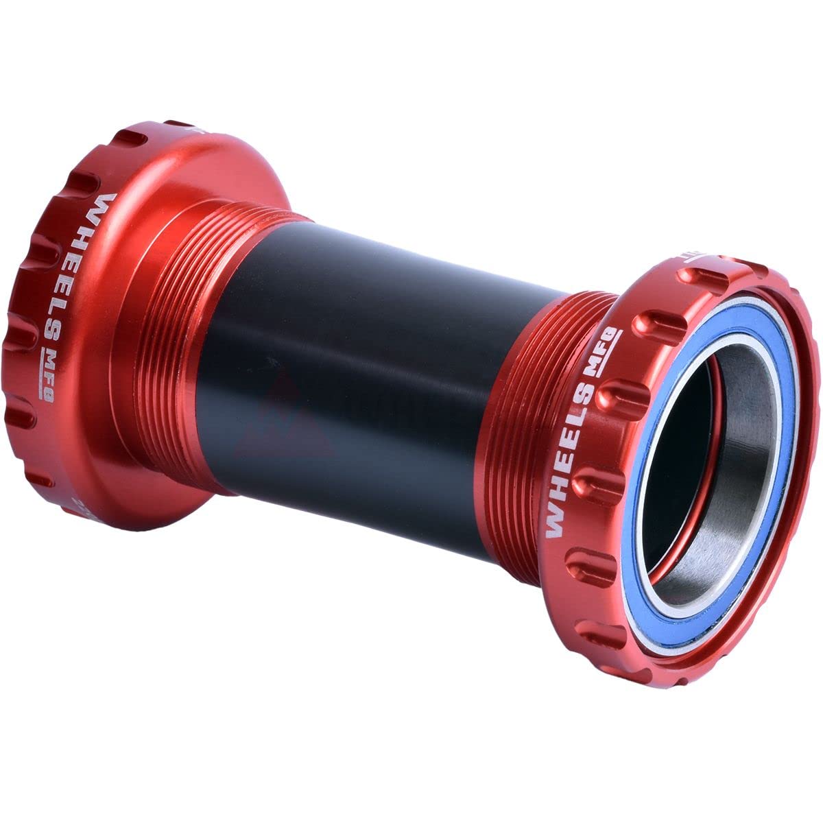 Wheels Manufacturing BSA English Threaded Bottom Bracket - Dub Spindle, ABEC-3 - Red