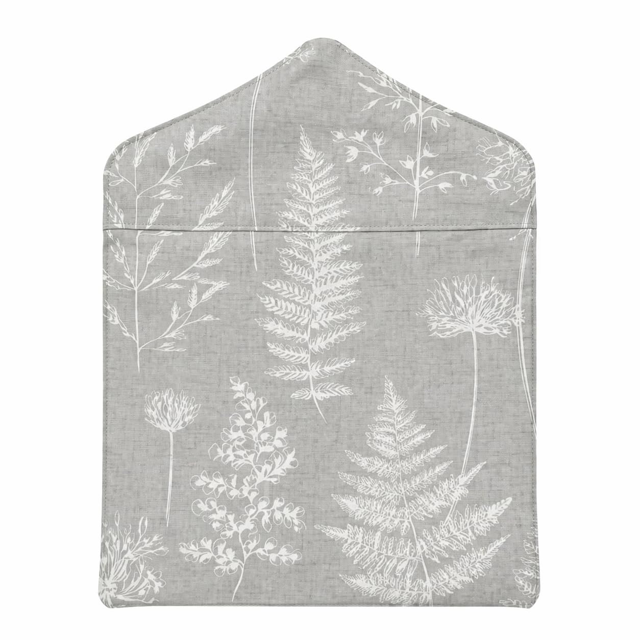 Jolee Fabrics Premium Patterned Oilcloth Peg Bags with Wooden Hanger - Water Resistant Peg Bag, Clothes Clip Storage Perfect for Any Washing Line (Chervil Dove Grey Peg Bag)