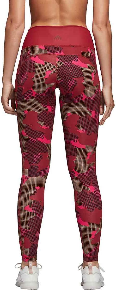 adidas Women's Believe This High Rise Printed, Noble Maroon, Small - Image 2