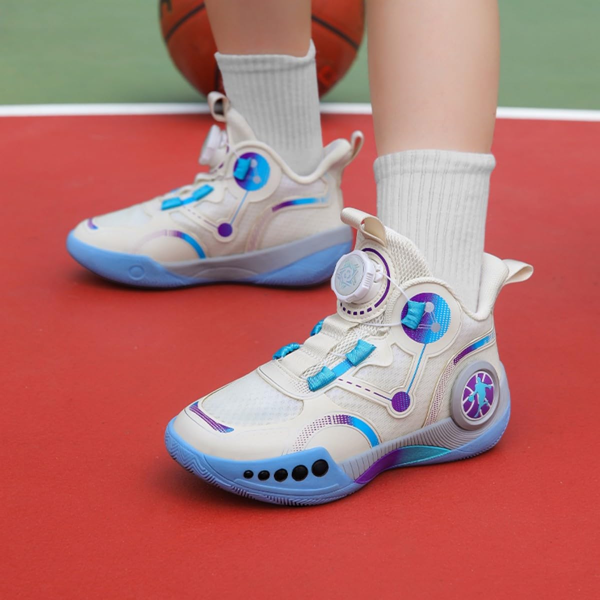 Chaussures de Basket pour garçons Chaussures de Basket pour Filles Chaussures de Basket pour Enfants Chaussures de Sport Entraîneurs Confort Tennis Course à Pied Entraîneurs