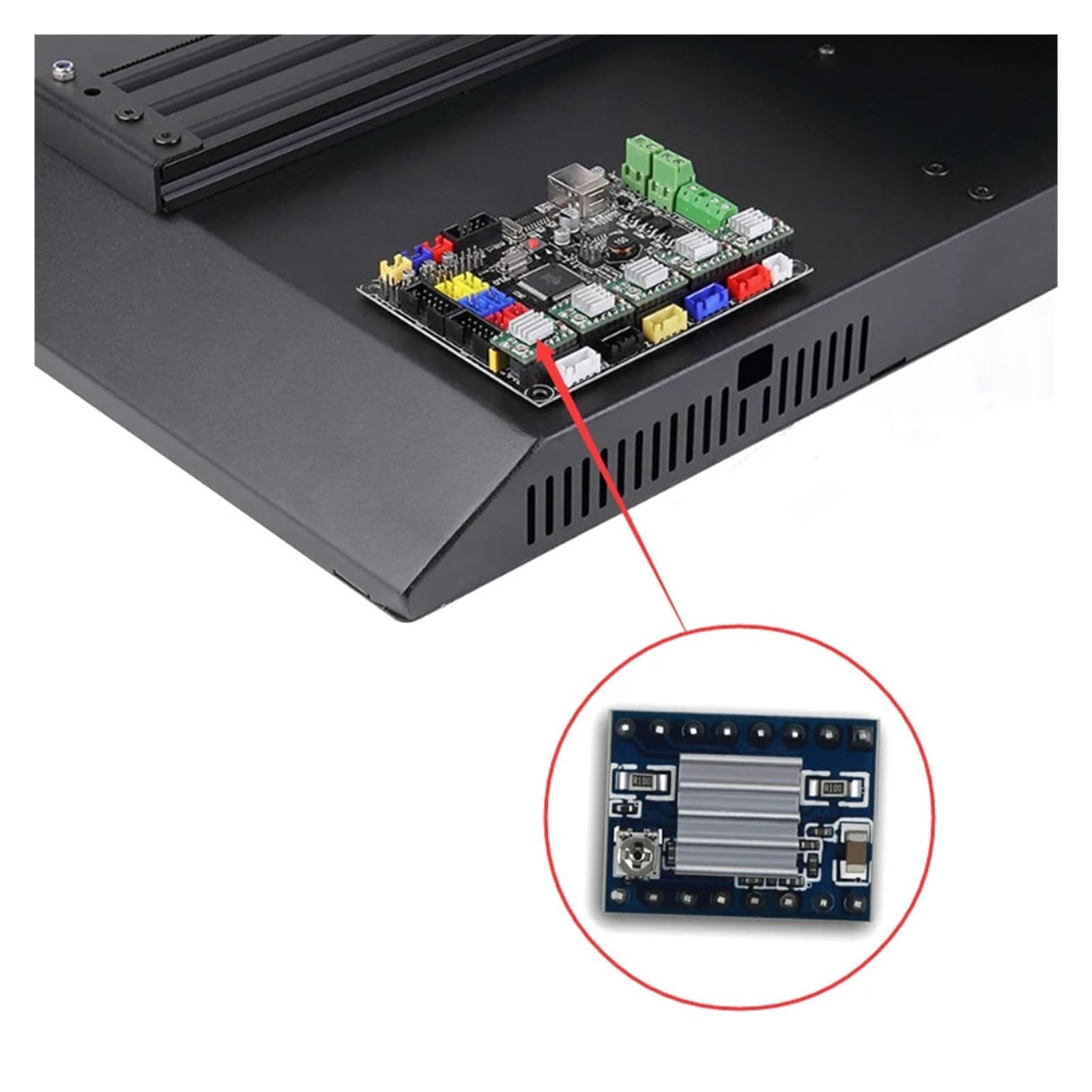 3D Kompatibel mit Artillery, 8-Bit Board Kit X1 Genius | 5 Treibermodule, 8-Bit-Motherboard, stabiles Steuerungssystem, X1 Genius-Serie(Genius with driver)