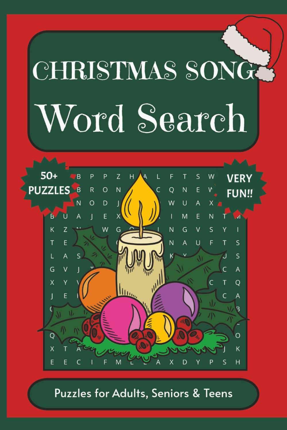 Christmas Song Word Search: Puzzle Book Perfect for a Christmas Gift (6x9) inches