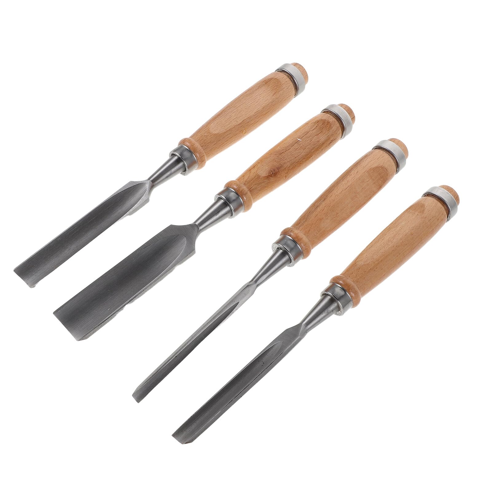 Set 6 12 18 24mm di Scalpelli per Legno Semicircolari 4 Pezzi