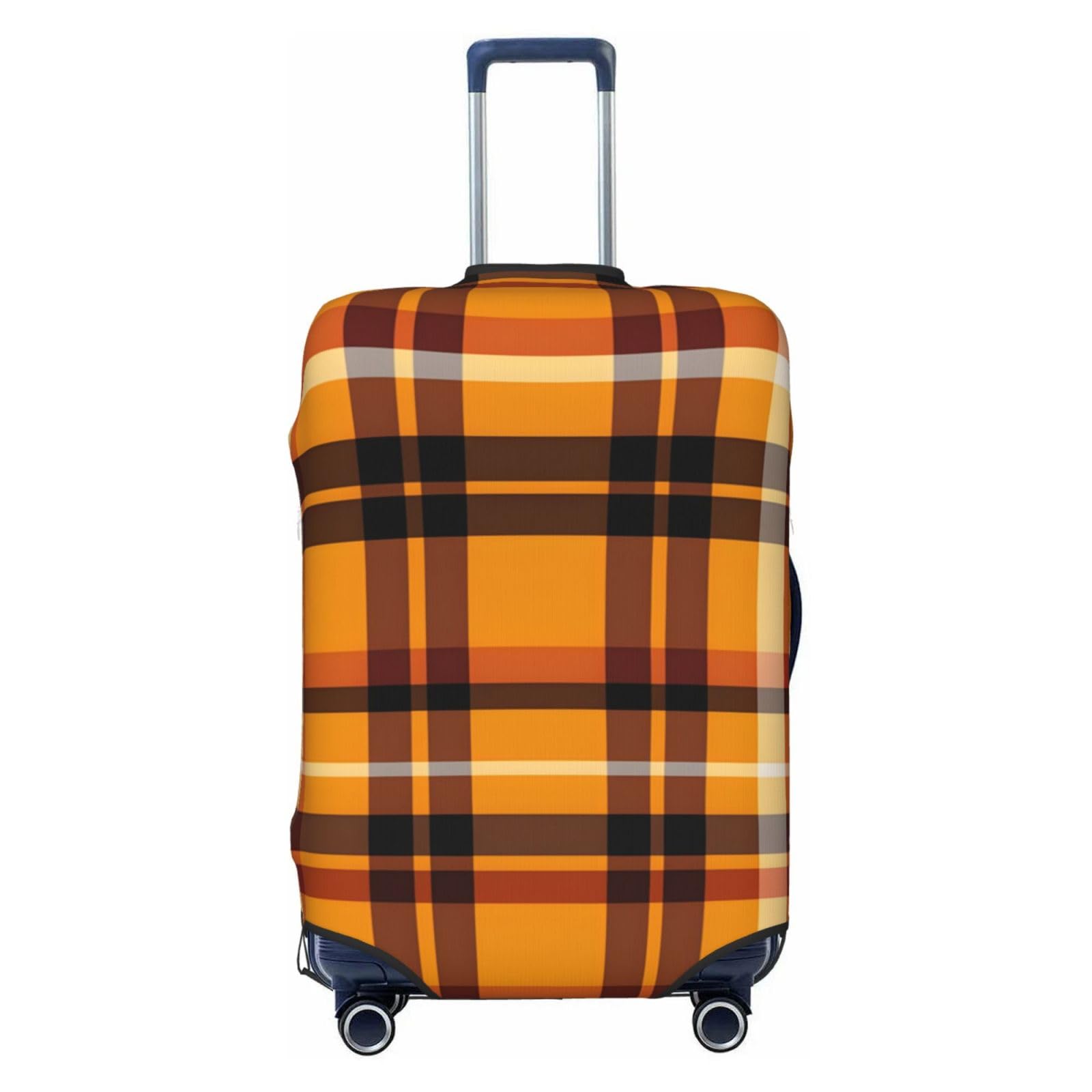 Kofferabdeckungen, Koffer Gelb Plaid Gepäck Abdeckung 18-32 Zoll Koffer Abdeckungen Protektoren(M)