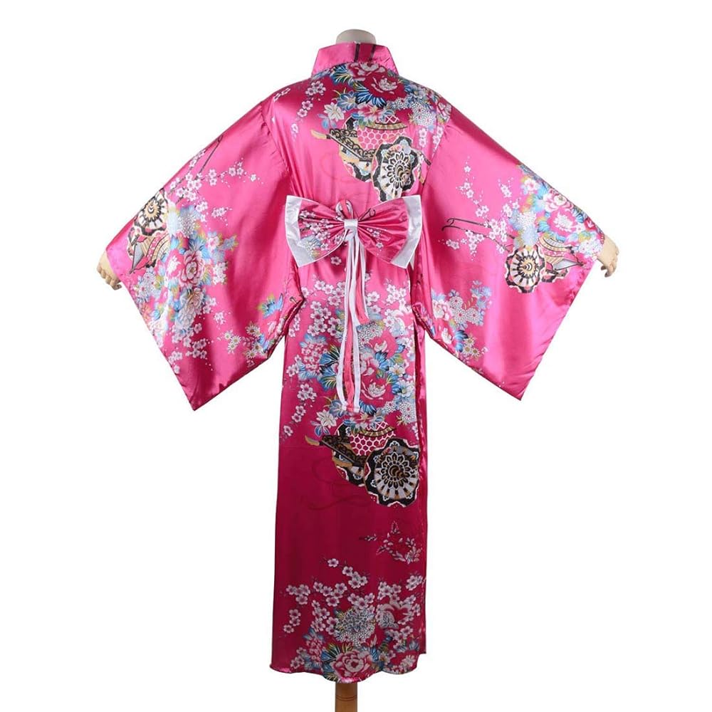 花魁風帯付き和柄サテンロングドレス 衣装 よさこい 花魁 コスプレ キャバドレス 花魁風帯付き和柄サテンロングドレス 衣装 よさこい 花魁