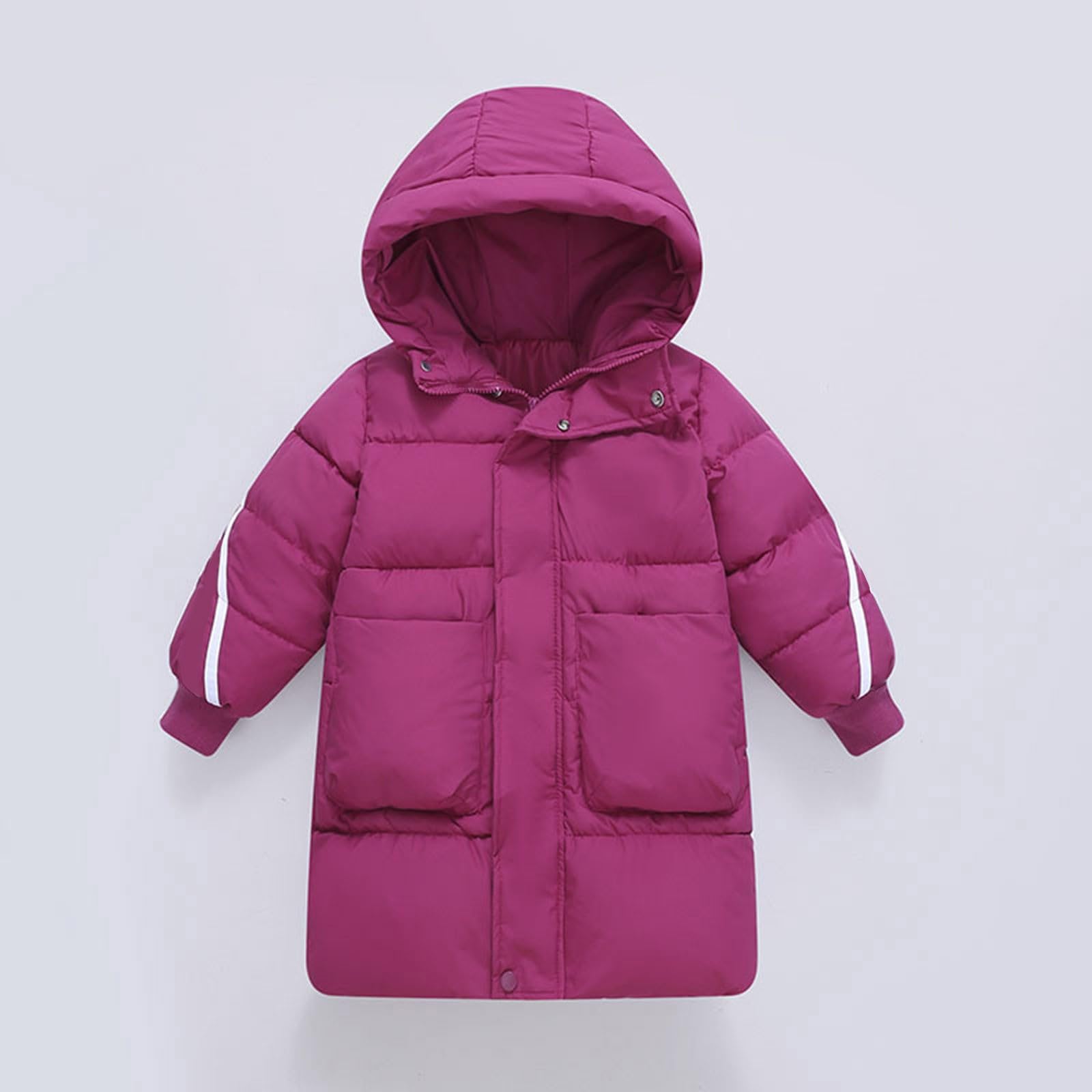 Generico Giacca Invernale Bambina,Piumino Lungo Da Bambina Giacca Invernale Calda E Spessa Casual Antivento Per Tempo Freddo Per Bambini