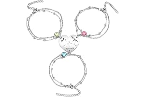 BFF Puzzle Bracelets for 3: Share the Bond of Unbreakable Friendship