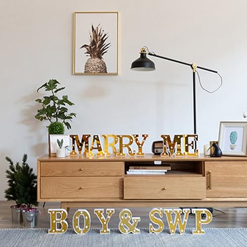 Miniatura 4 de Letrero con luces LED de marquesina, letras iluminadas de marquesina, letras con luces LED, letras iluminadas, letras del alfabeto iluminadas para