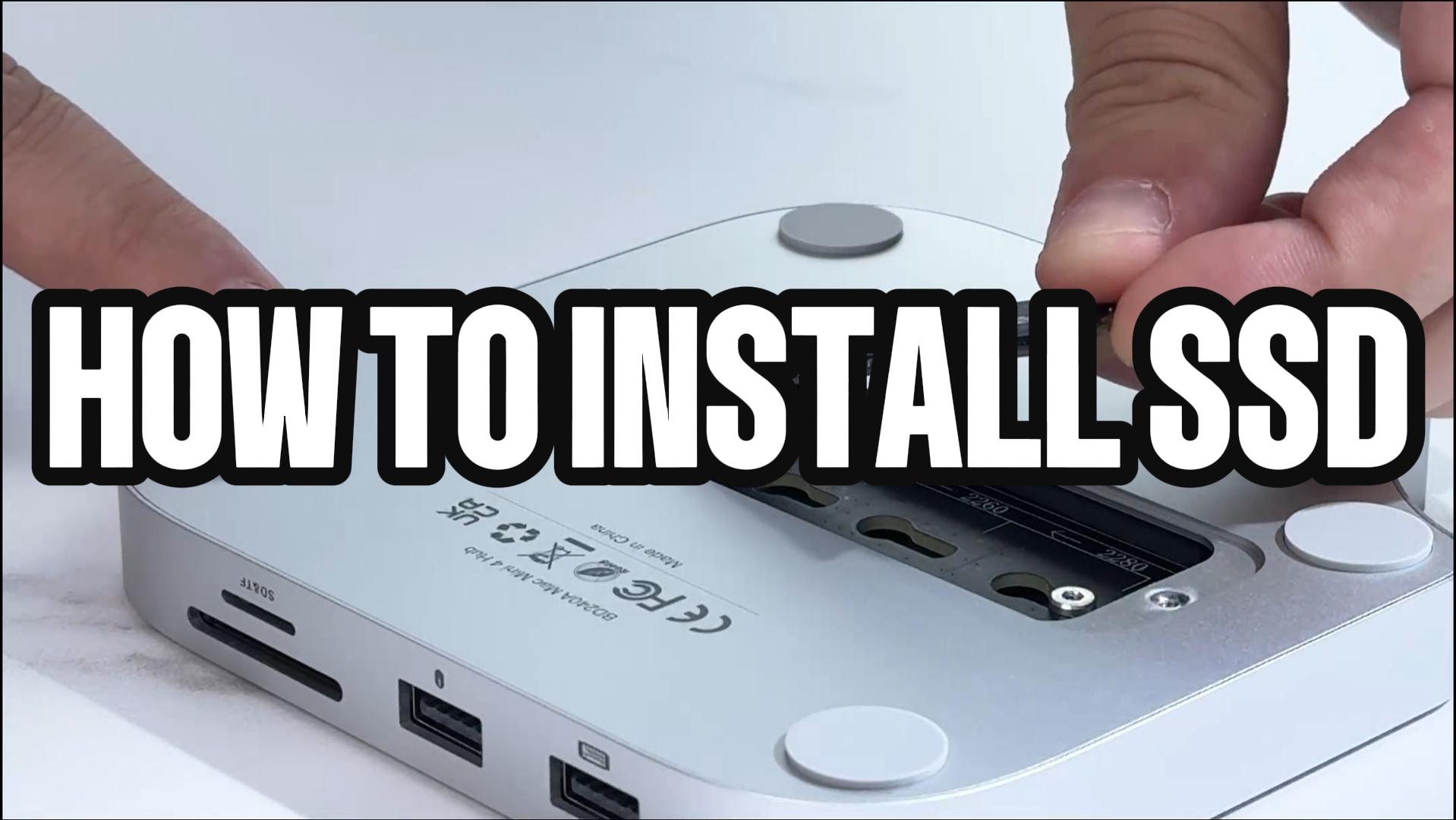 PULWTOP Mac mini M4 Dock with 4TB M.2 SSD Enclosure (SSD NOT