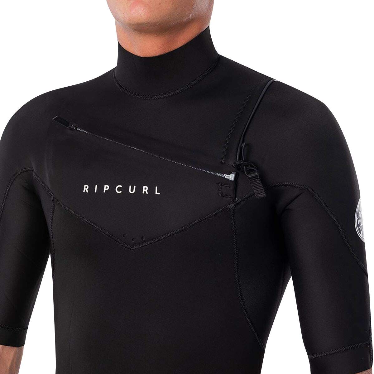 Men's Tilos 2mm Skin Chest Shorty Wetsuit - Black/Blue (Size Large)