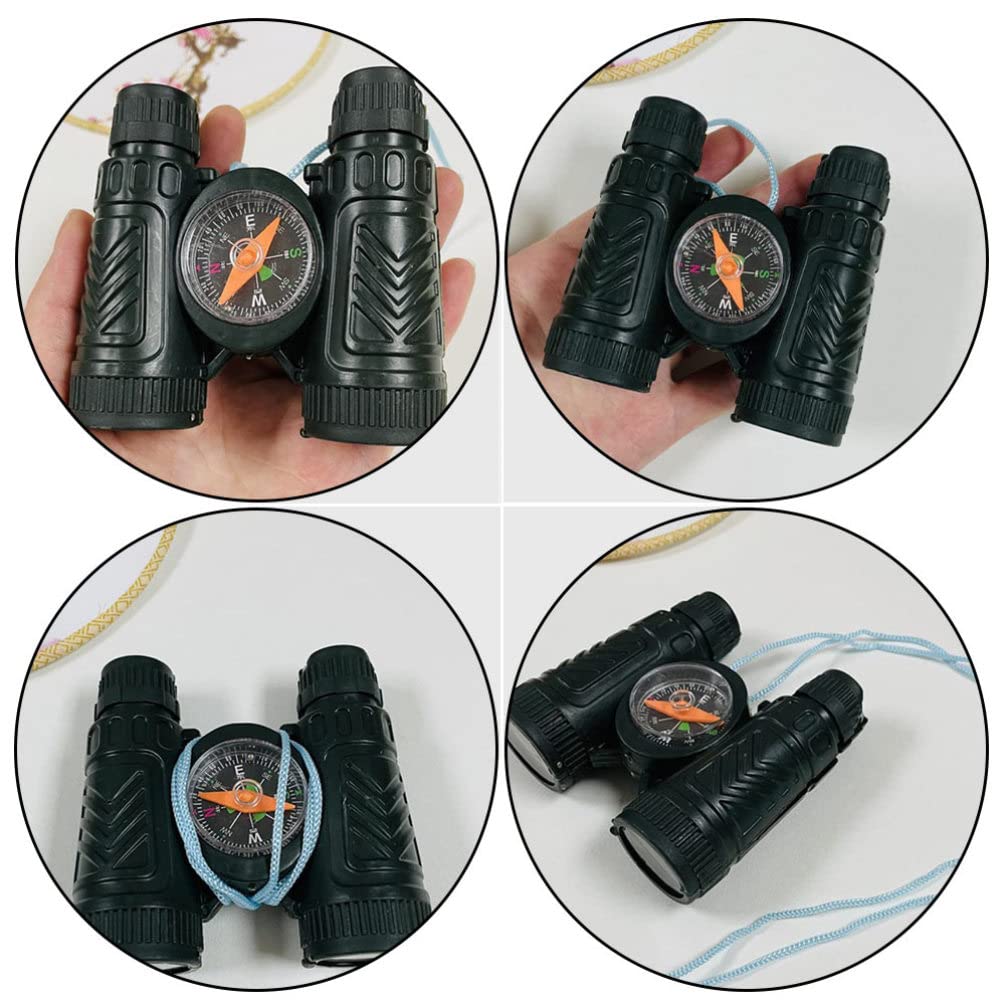 Telescopio monocular con brújula pirata juego de roles camping binoculares compactos telescopio niños telescopio educativo T camping cumpleaños fiesta pirata favores 3